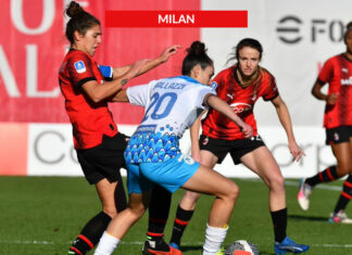 AC Milan Women: rossonere raggiunte nel finale di gara a Napoli