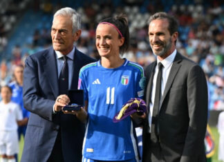 100 presenze in Nazionale, Barbara Bonansea entusiasta sui social