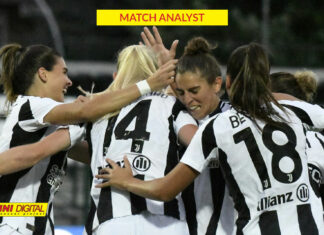 Lazio-Juventus analizzata da Panini Digital: sostanziale equilibrio rotto dalle ospiti con Cantore