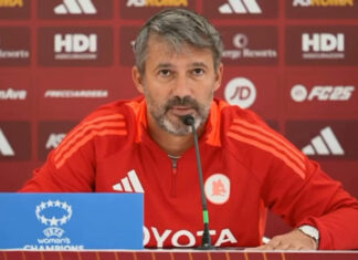 Alessandro Spugna, AS Roma, dopo la vittoria sul Wolfsburg: “Abbiamo strappato con i denti una vittoria di fondamentale importanza!”