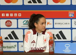 Evelyne Viens, AS Roma alla vigilia contro l’ O.L.: “La cosa più importante è concentrarsi e di poter dare il meglio e fare gol”