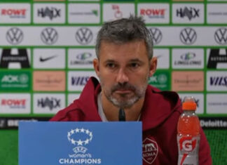 Alessandro Spugna, AS Roma: “Le partite di Champions, sono di livello altissimo, dobbiamo giocare bene e non preoccuparci delle assenze”