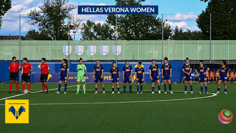 Bandiera Ufficiale HELLAS VERONA - 97x142 Cm, Poliestere Gialloblu, Con Ologramma