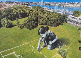 Una opera d’arte unica nei parchi di Ginevra per i Campionati Europei femminili