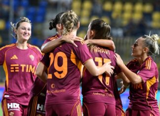 Il golazo di Vanmechelen arriva troppo tardi: la Roma strapazza il Napoli e si proietta in vetta