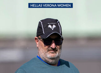 Simone Bragantini, Hellas Verona Women: “Bisogna fare i complimenti alle ragazze e continuare a lavorare nello stesso modo”.