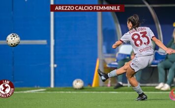 Si interrompe la striscia positiva delle amaranto – Nonostante la buona prestazione, l’ACF Arezzo non riesce ad arginare la capolista