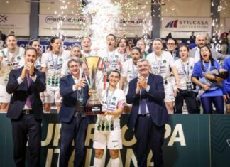 Bitonto, è un tris da record: la Supercoppa di Serie A resta in Puglia, 6-3 all’Okasa Falconara al PalaBadiali