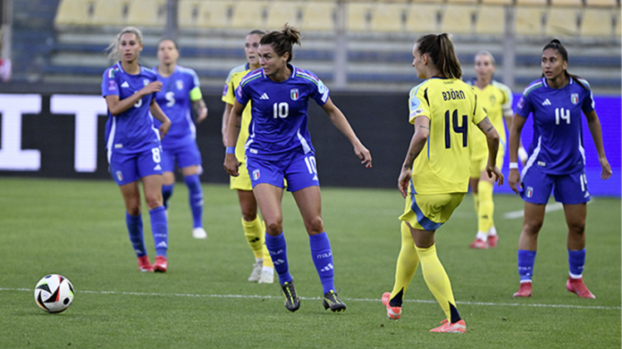 Pagelle Italia-Svezia femminile qualificazione ai mondiali calcio 2027 Brasile