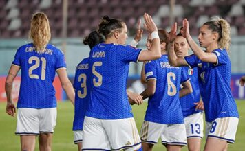 Girelli-Oliviero-Lenzini manifesti di Serbia-Italia: le azzurre mordono nei primi 45’