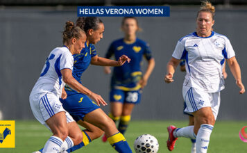 Joan Moll, Hellas Verona Women: “Torniamo a casa con sensazioni positive e con la voglia di allenarci al meglio in vista della prossima partita in casa contro il Frosinone”.