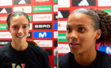 Sonia Bermudez ct Spagna femminile: “La squadra ha fatto un grande passo in avanti nelle ultime due partite” Islanda-Spagna Aitana Bonmatì e Vicky Lopez - RFEF
