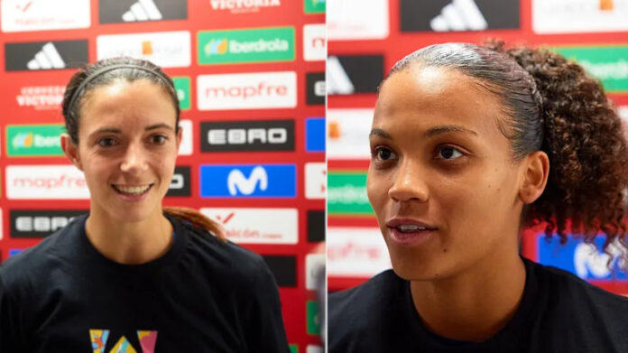 Islanda-Spagna Aitana Bonmatì e Vicky Lopez - RFEF Islanda-Spagna Aitana Bonmatì e Vicky Lopez - RFEF