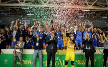 CMB, la stagione è perfetta: dopo la Coppa Italia, arriva anche lo scudetto! 3-2 al Bitonto in un PalaErcole strapieno
