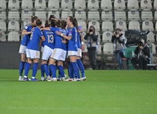 Reti bianche a Pisa nel primo tempo di Italia – Serbia.